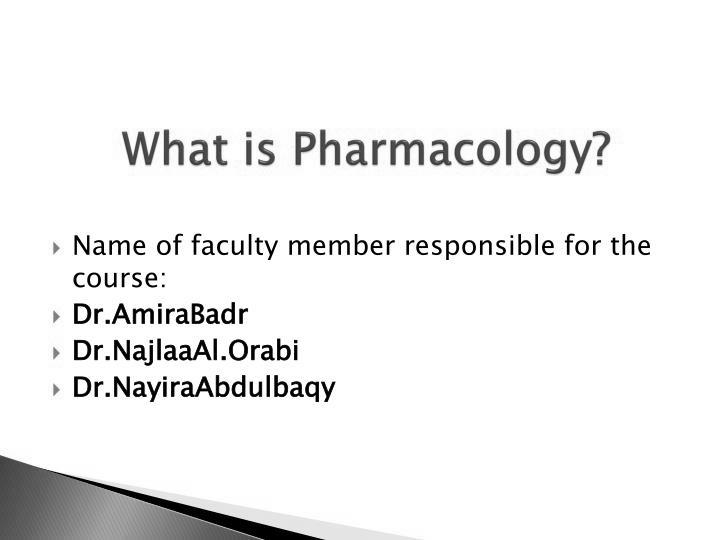 What is Pharmacology? image 2